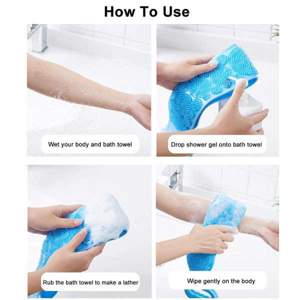 Silicone Back Scrubber| Soft Loofah Bath™