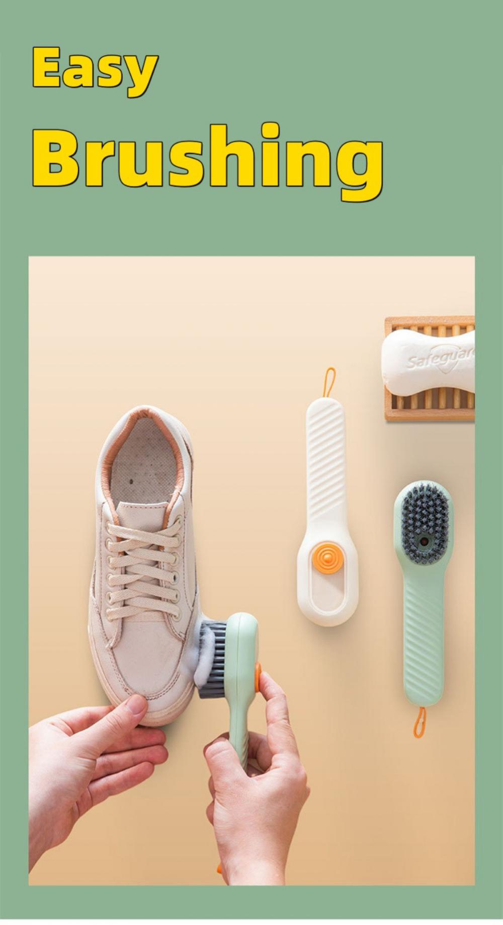 Multifunctional Soft-bristled Shoe Brush (random Color)