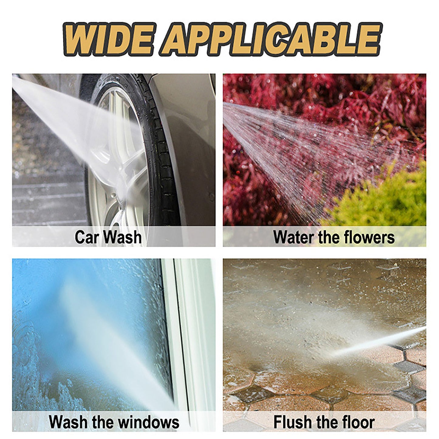 3 Spray Modes  High Pressure™ | Water Car Sprinkler