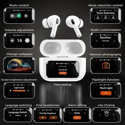 Airpods Pro Earbuds with Touchscreen Noise Reduction Mic Sports Waterproof Earbuds
