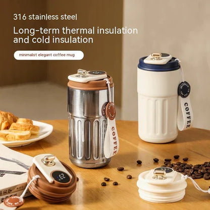 Smart Digital Thermal Bottle | Portable Coffee Mug