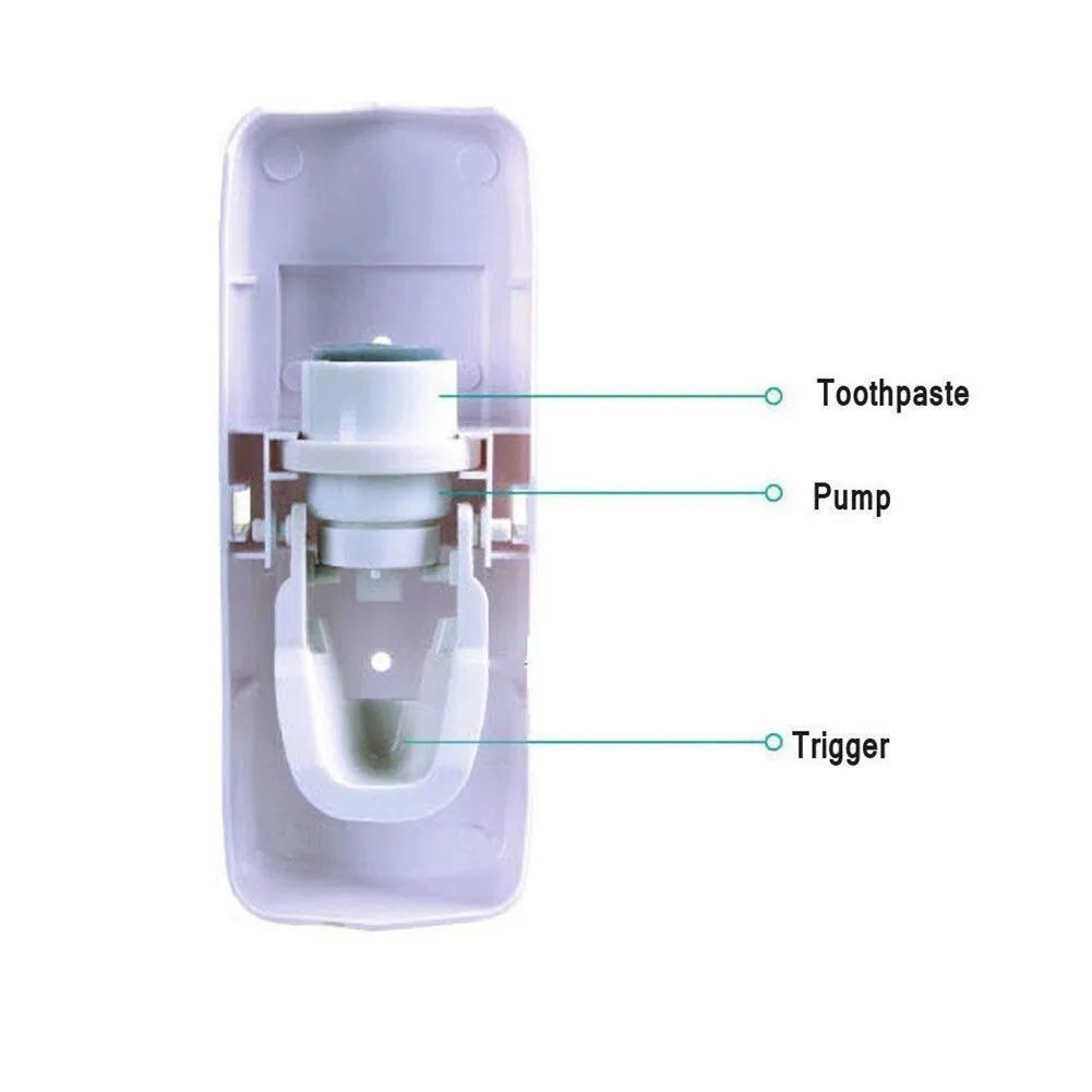 Toothpaste Dispenser With 5 Brush Holder  | Wall Mounted Automatic